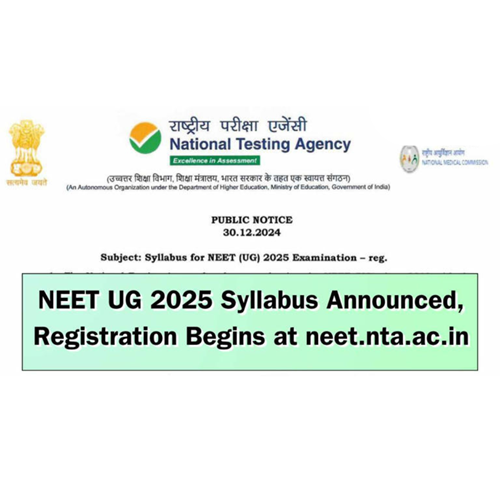 NEET UG 2025: The syllabus for the National Eligibility Cum Entrance Test has been released! — image 1 of 1