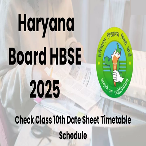 HBSE 10th  Revised Date Sheet 2025 Released: New Dates Available for Download in PDF. — image 1 of 1